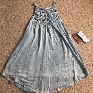 american eagle crochet tank top